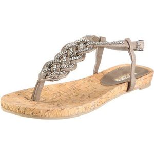 Buffalo London 309-10646 PU taupe 39 109356 damessandalen, grijs taupe 39, 41 EU