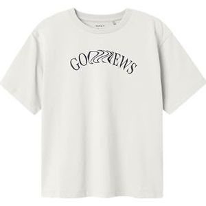 NAME IT - NKMNEVIN SS NREG TOP - Ecru - Jongens - T-shirt