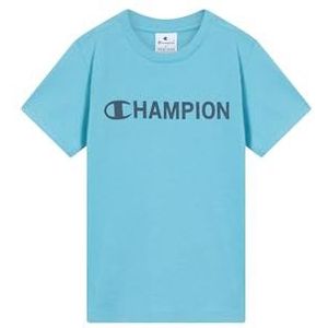 Champion Legacy Boys, Graphic T-shirt met ronde hals, XS, lichtblauw, Lichtblauw, XS