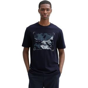 Tom Tailor T-shirt T Shirt Met Print 1043991xx10 10668 Mannen