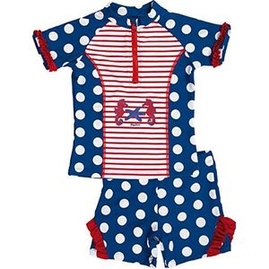 Playshoes Uv-bescherming badset voor meisjes, zeepaardje tankini, meerkleurig (origineel 900), 74/80 cm