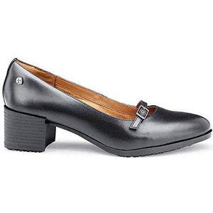 Shoes for Crews 57487-41/7 MARLA - Leren instappers, antislip schoenen voor dames, maat 41 EU, ZWART