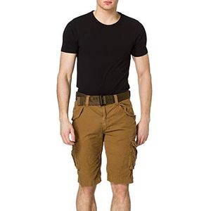 Schott NYC Militaire bermuda voor heren, Bruin, 33