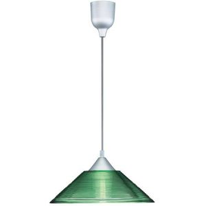 Trio Lampen hanglamp met glas in groen-transparant exclusief 1 x E27 max. 60 W, ø 30 cm, lengte: 125 cm 301400115