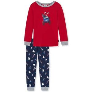 Schiesser Lange pyjamaset voor jongens en kinderen, organisch katoen, meerkleurig 11, 104 cm