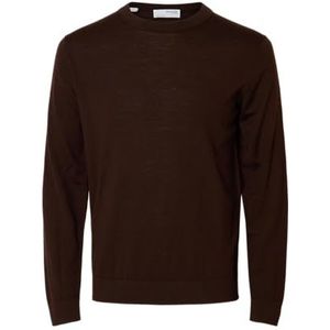 Selected Homme - Gebreide Trui - Bruin - Herfst-Winter Collectie