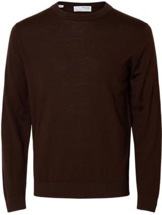 Selected Homme - Gebreide Trui - Bruin - Herfst-Winter Collectie