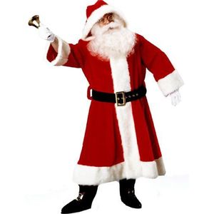 Rubie's Officieel kerstmanpak met capuchon van pluche, van leeftijd