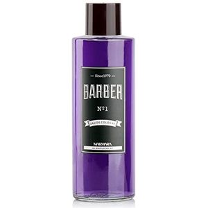 Marmara Barber Eau de Cologne heren No.1 500 ml in glas flacon after shave Men geurwater scheerwater mannen, verfrist koelt langdurige geur mannen voorkomt scheren brand, roodheid en puistjes.