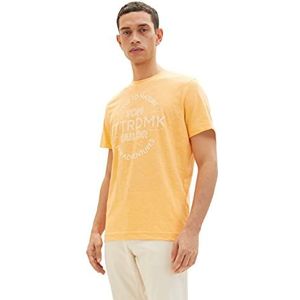 TOM TAILOR T-shirt heren 1035635,31506 - Washed Out Orange Grindle,M