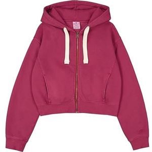 Champion Legacy Vintage Wash W (117631) - Nano-Fleece Hooded Sweatshirt met capuchon, Rumba Rood (RUR), S Dames FW24, Rode Rumba (Rur), S