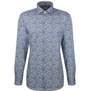 Seidensticker - 845328 - Chemise d'affaires - Blauw - Manches longues - Coupe droite