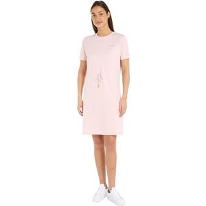 Tommy Hilfiger T-shirtjurken voor dames, Roze (Whimsy Pink), XS