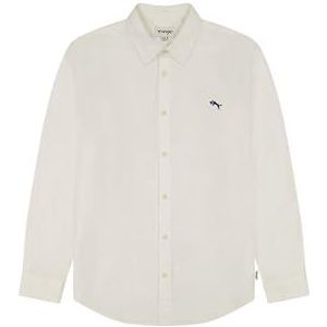 Regular Fit - Overhemd - Wit - Katoen - Lange Mouwen