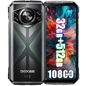 DOOGEE S118 4G Téléphones Portables Débloqués, 10800 mAh, Helio G100 32 Go + 512 Go, 6,58"" FHD +, 50 MP + (Vision Nocturne 12 MP) + 32 MP Smartphones, NFC Vert