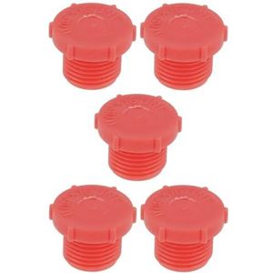 cyclingcolors 5x afdekdoppen kunststof blindboring stop blindstop afdekking BSP rood hydraulisch, 11/16