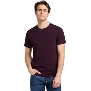 Lee - Ultimate Pocket - T-shirt - Deep Wine - Korte Mouwen