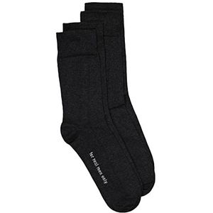 JP 1880 Heren grote maten grote maten Menswear L-8XL sokken, pak van 2, comfortabele manchetten 812282, antraciet, 47/50 EU