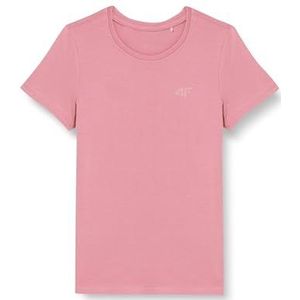4F JUNIOR T-shirt F1110 Pink 140 voor meisjes, Roze, 140 cm