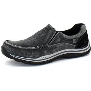 Skechers Expected-Avillo Mocassin voor heren, zwart, 41.5 EU