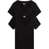 Tommy Jeans - S/S T-shirt - Zwart - Dames