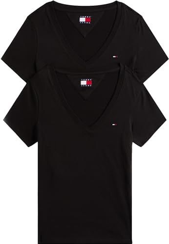 Tommy Jeans - S/S T-shirt - Zwart - Dames