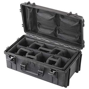 MAX MAX520CAMORG, uniseks koffer voor volwassenen, zwart, 520 x 290 x 200 mm