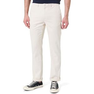 Tommy Hilfiger Heren Denton Satijn Straight Fit Chino's, Beige (Kranten), 32W / 36L