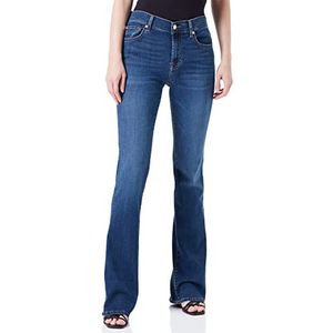 7 For All Mankind Dames Bootcut Bair Eco Jeans, blauw (mid blue), 33W / 33L