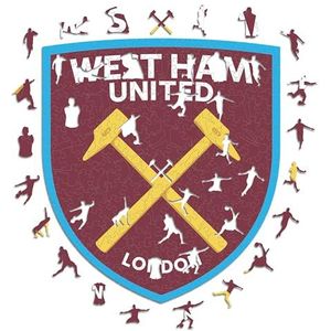 Iconic Puzzles Houten puzzel, uniseks, volwassenen, meerkleurig, medium