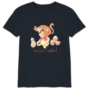 Disney BODWINITS005 T-shirt voor jongens ""Happy Easter Winnie"", marineblauw, maat 08 jaar, Marine., 8 Jaren