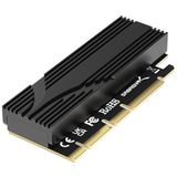 SABRENT M.2 NVMe SSD naar PCIe x16 gereedschapsvrije add-in kaart (AIC) met aluminium koellichaam, M.2 PCIe-adapter voor Gen5 SSD's PCIe 5.0, achterwaarts compatibel met eerdere PCIe-generaties