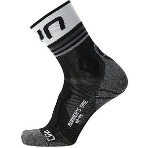 UYN Runner's One korte sokken heren zwart/grijs