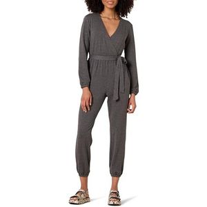 Amazon Essentials Gebreide jumpsuit voor dames (verkrijgbaar in grote maten), houtskool heather, M