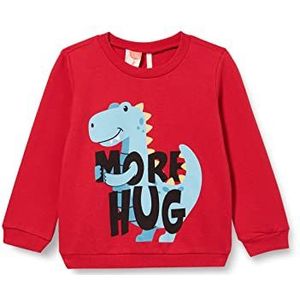 Koton Baby-jongens dinosaurus bedrukt lange mouwen ronde hals sweatshirt, Rood (420), 6-9 Maanden