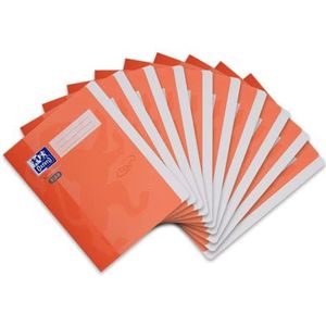 Oxford by ELBA 400103403 10 x snelhechtmappen van stevig karton met soft touch oppervlak voor formaat DIN A4 in de kleur oranje