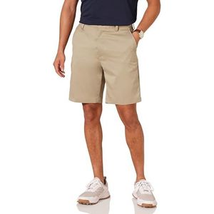 Amazon Essentials Klassieke pasvorm stretch golfshort voor heren (verkrijgbaar in groot en lang), kaki bruin, 36W