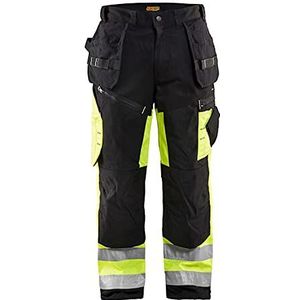 Blaklader 199316429933D88 Hi-Vis 4-weg stretchbroek, zwart/geel, maat D88