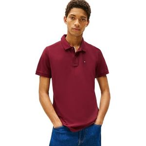 Tommy Jeans - Poloshirt - Bordeaux - Katoen - Kwartmouw