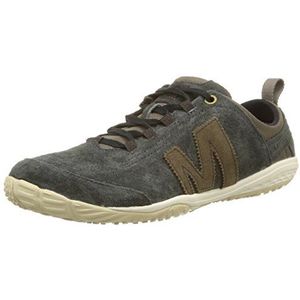 Merrell Barefoot Life Excursion Glove Low-Top Sneakers voor heren, Zwart Zwart Bruin, 44 EU