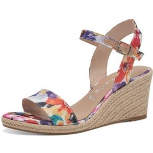 Sandalen - Oranje - Sleehak - 7,5 cm - TOUCH-IT-technologie