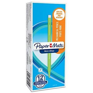 Paper Mate non-stop vulpotloden | 0,7 mm | HB #2 | diverse neonkleurige behuizingen | 12 stuks