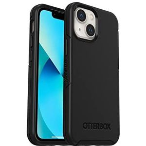 OtterBox Symmetry-hoesje voor iPhone 13 mini / iPhone 12 mini, schokbestendig, valbestendig, dunne beschermende hoes, 3x getest volgens militaire standaard, Zwart