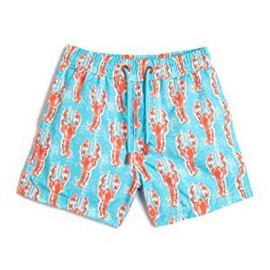 Koton Boys's Shorts Lobster bedrukte zwembroek, Roze design (A04), 9-10 Jaar