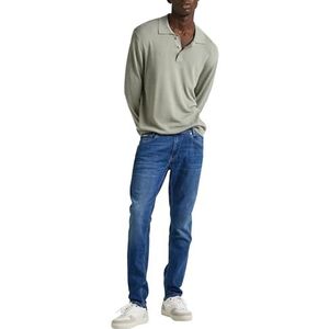 Pepe Jeans Tapered jeans voor heren, Blauw (Denim-ht5), 38W / 32L