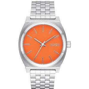 Nixon Casual horloge A045-5212-00, zilver/oranje
