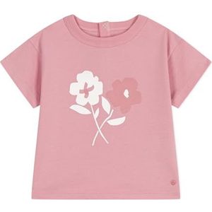 Petit Bateau T-shirt met korte mouwen voor meisjes, Roze, 3 Maanden