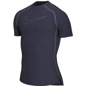 Nike M NP DF Tight Top SS T-shirt, Obsidiaan/Iron Purple/Iron Purple, 3XL-T heren