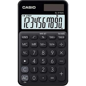 Casio SL-310UC-BK rekenmachine, zwart display