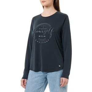KEYLARGO WLS Explore Round Damesshirt met lange mouwen, zwart (1100), XS